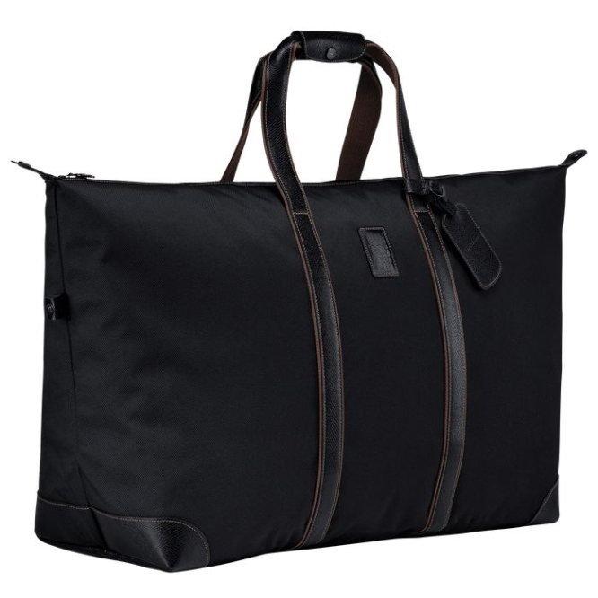 Black Longchamp Boxford Women's Travel Bags | US-1387UQS