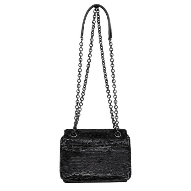 Black Longchamp Brioche Party XS Women's Crossbody Bags | US-5691RFH