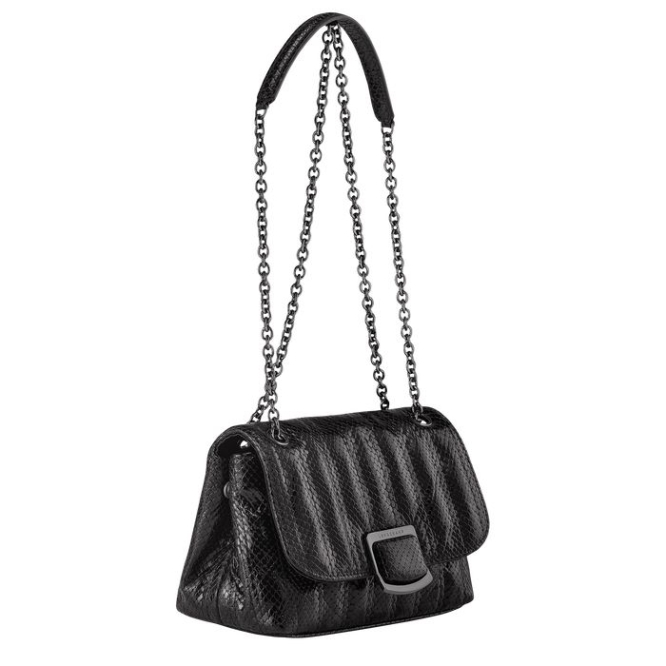 Black Longchamp Brioche S Women's Crossbody Bags | US-3504VQR