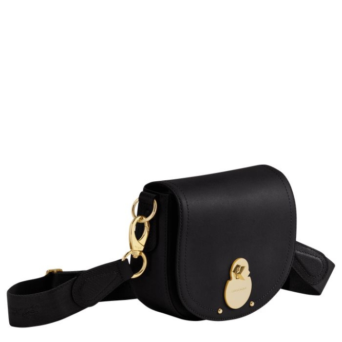 Black Longchamp Cavalcade S Women's Crossbody Bags | US-1543MWJ