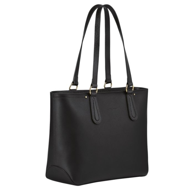 Black Longchamp Cavalcade Women's Shoulder Bags | US-6814FHU