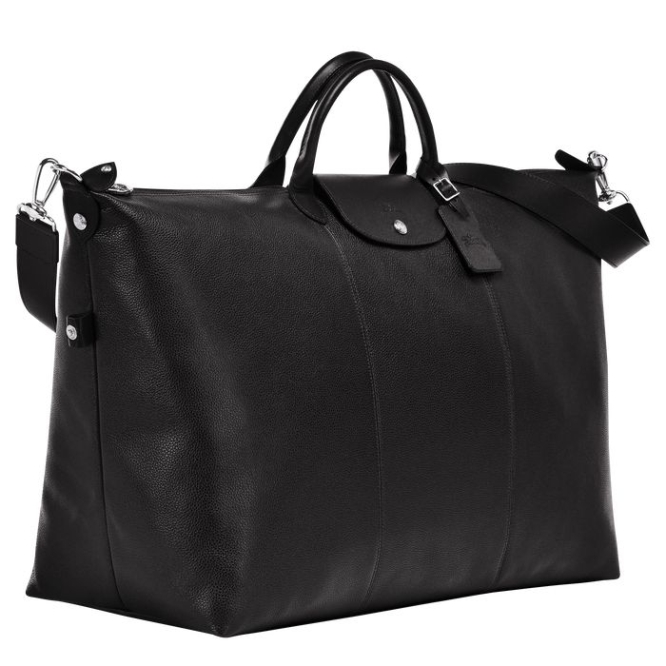 Black Longchamp Le Foulonné L Men's Travel Bags | US-6547PVT