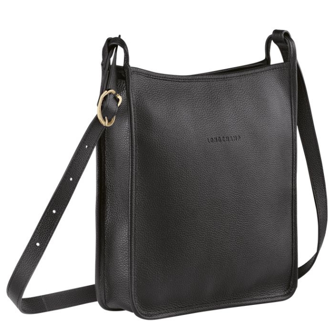 Black Longchamp Le Foulonné L Women's Crossbody Bags | US-3257VLW