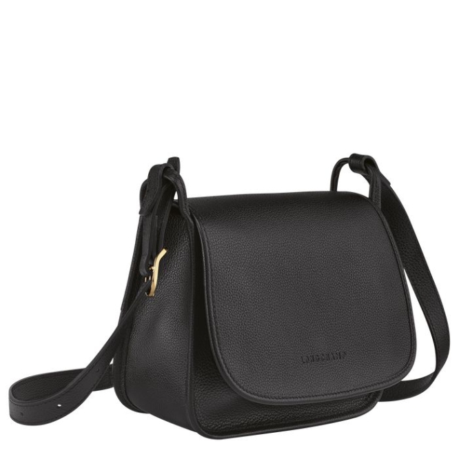 Black Longchamp Le Foulonné M Women's Crossbody Bags | US-1923KIX