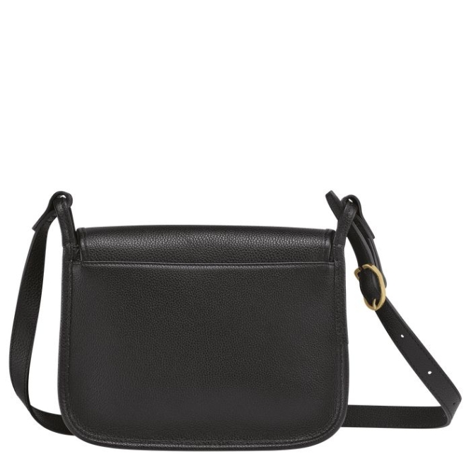 Black Longchamp Le Foulonné M Women's Crossbody Bags | US-1923KIX