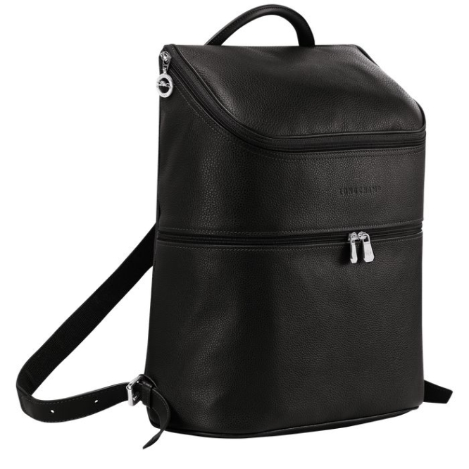 Black Longchamp Le Foulonné Men's Backpacks | US-8047JYQ