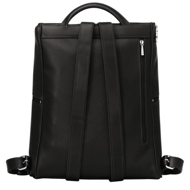 Black Longchamp Le Foulonné Men's Backpacks | US-8047JYQ