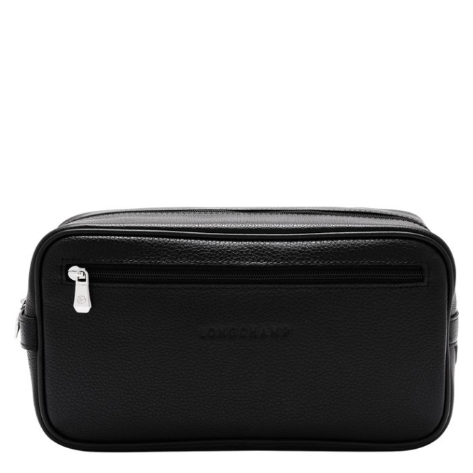 Black Longchamp Le Foulonné Men\'s Toiletry Bags | US-8629ZDG