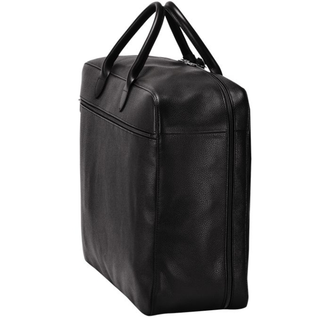 Black Longchamp Le Foulonné Men's Travel Bags | US-8392KRS