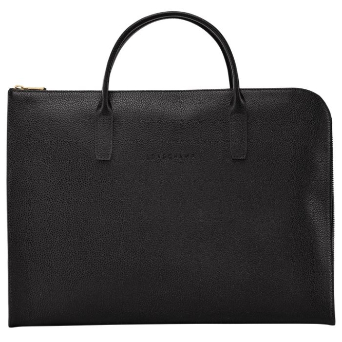 Black Longchamp Le Foulonné S Men\'s Document Holders | US-4230VJH