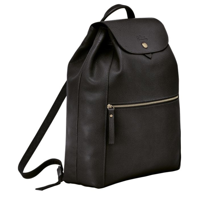 Black Longchamp Le Foulonné Women's Backpacks | US-8701PFI