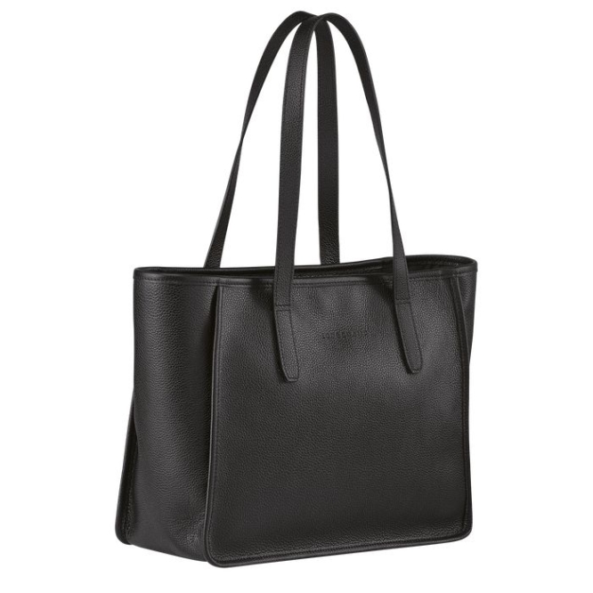 Black Longchamp Le Foulonné Women's Shoulder Bags | US-4258SGK