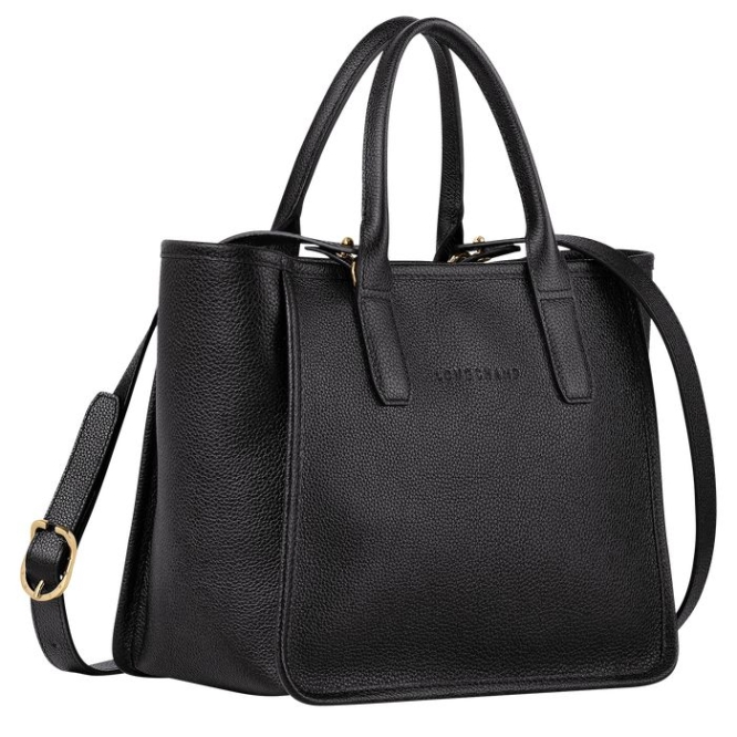 Black Longchamp Le Foulonné Women's Top-handle Bags | US-1763IZQ