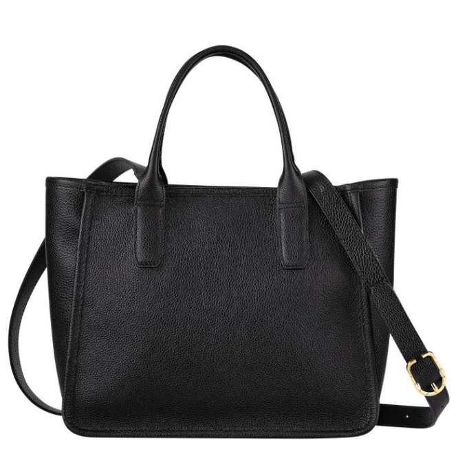 Black Longchamp Le Foulonné Women's Top-handle Bags | US-1763IZQ