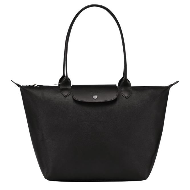 Black Longchamp Le Pliage City L Women\'s Shoulder Bags | US-5368INM