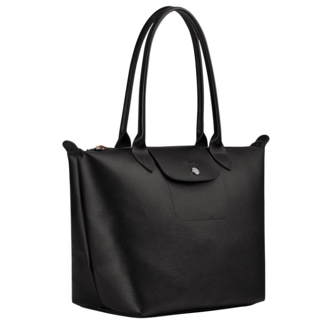 Black Longchamp Le Pliage City S Women's Shoulder Bags | US-0582UDZ