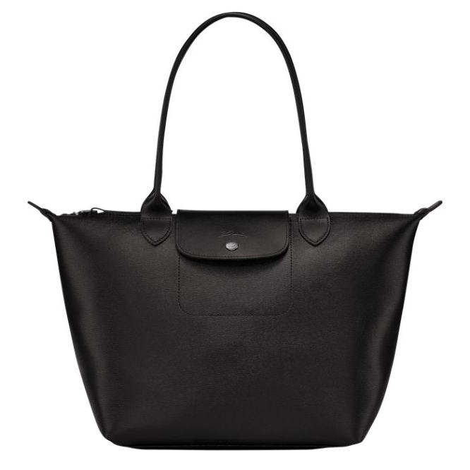 Black Longchamp Le Pliage City S Women\'s Shoulder Bags | US-0582UDZ