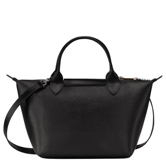 Black Longchamp Le Pliage City S Women's Top-handle Bags | US-9048XWA