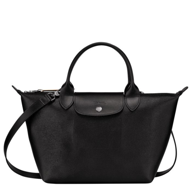 Black Longchamp Le Pliage City S Women\'s Top-handle Bags | US-9048XWA