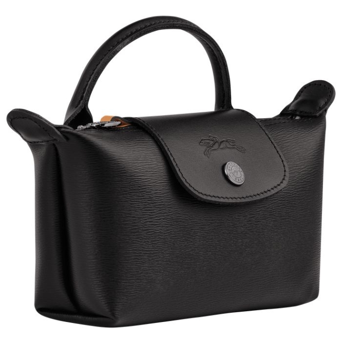 Black Longchamp Le Pliage City Women's Pouches & Cases | US-8461SYT