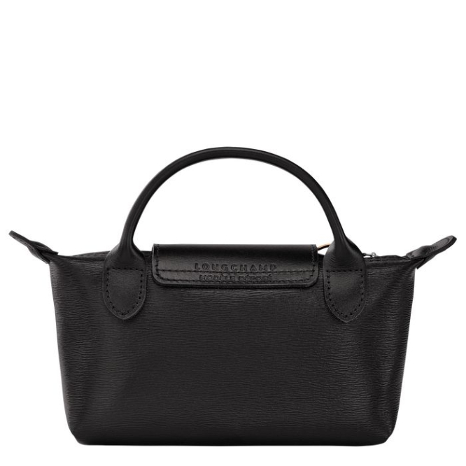 Black Longchamp Le Pliage City Women's Pouches & Cases | US-8461SYT