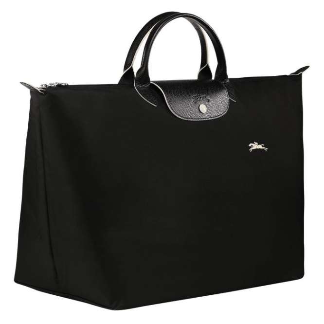 Black Longchamp Le Pliage Club L Women's Travel Bags | US-7503IQL