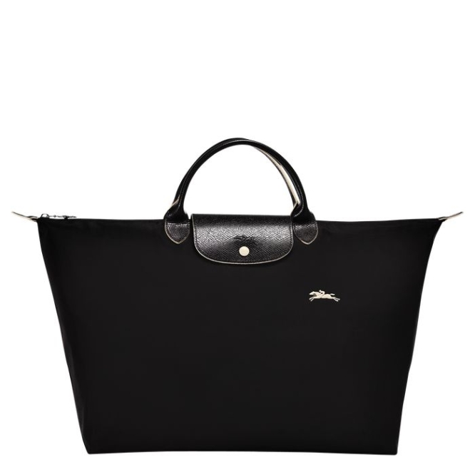 Black Longchamp Le Pliage Club L Women\'s Travel Bags | US-7503IQL