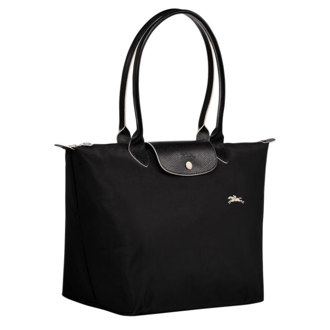 Black Longchamp Le Pliage Club L Women's Shoulder Bags | US-8471PFR