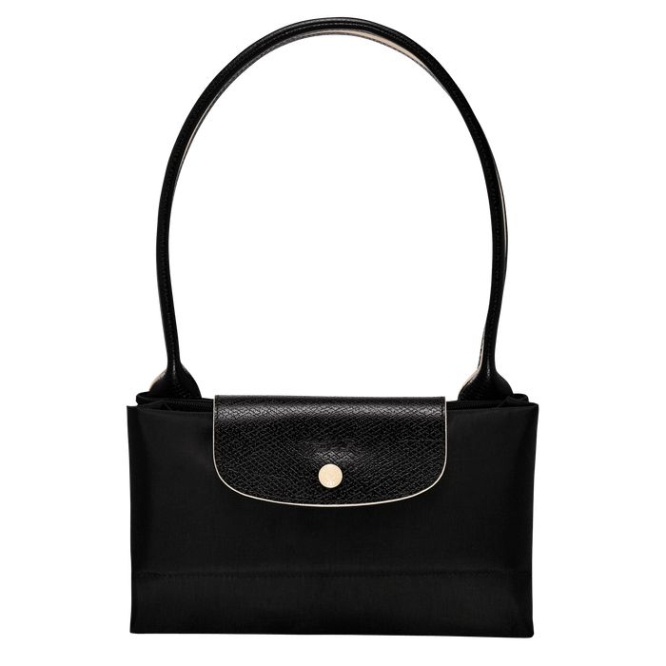 Black Longchamp Le Pliage Club L Women's Shoulder Bags | US-8471PFR