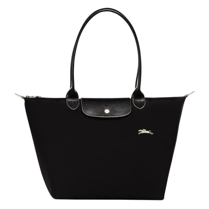 Black Longchamp Le Pliage Club L Women\'s Shoulder Bags | US-8471PFR