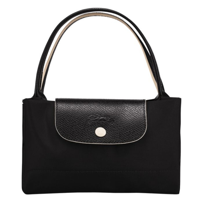 Black Longchamp Le Pliage Club M Women's Top-handle Bags | US-7521RIJ