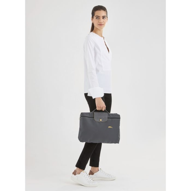 Black Longchamp Le Pliage Club S Women's Document Holders | US-2714ZGW