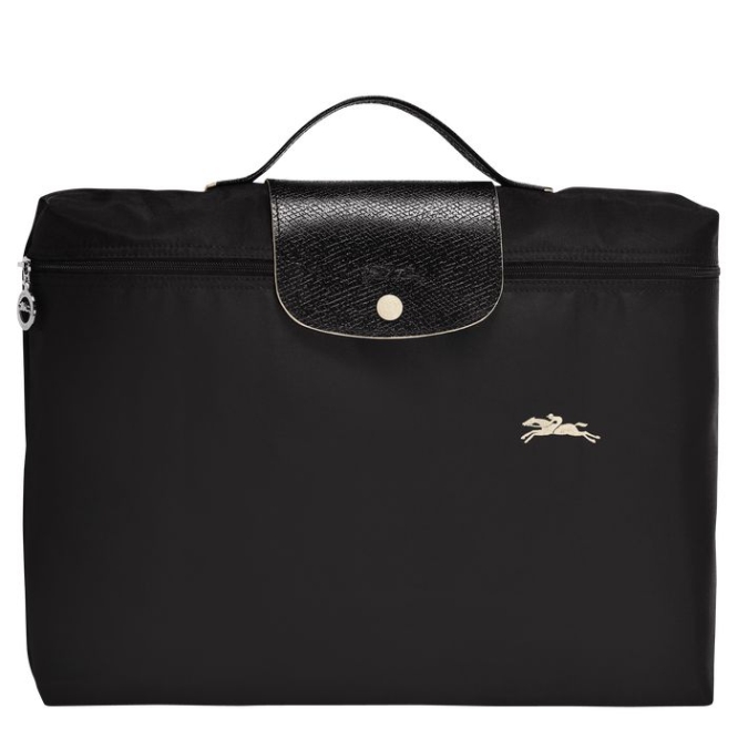 Black Longchamp Le Pliage Club S Women\'s Document Holders | US-2714ZGW