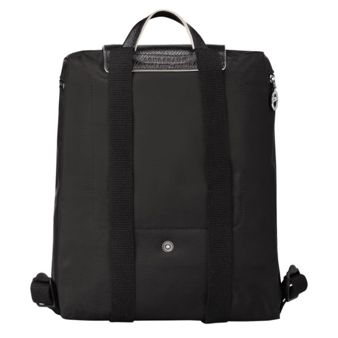 Black Longchamp Le Pliage Club Women's Backpacks | US-9651DOA