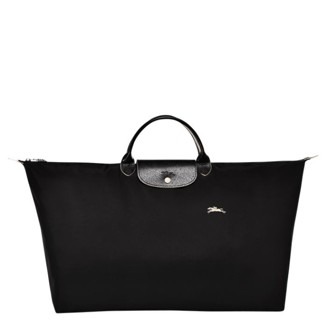 Black Longchamp Le Pliage Club XL Women\'s Travel Bags | US-6014BZJ