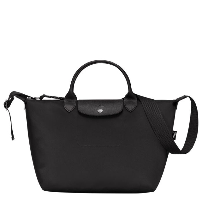 Black Longchamp Le Pliage Energy M Women\'s Top-handle Bags | US-1952JOS