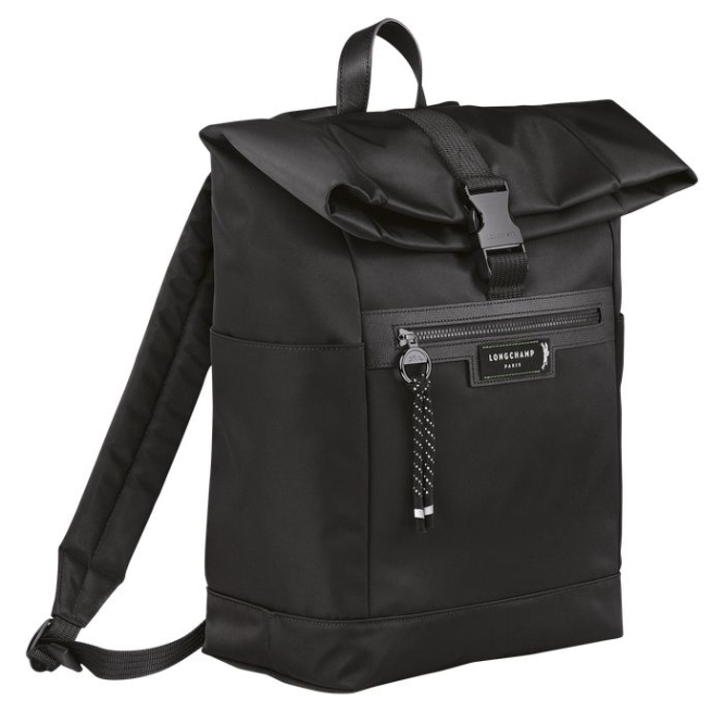 Black Longchamp Le Pliage Energy Men's Backpacks | US-7658RQE