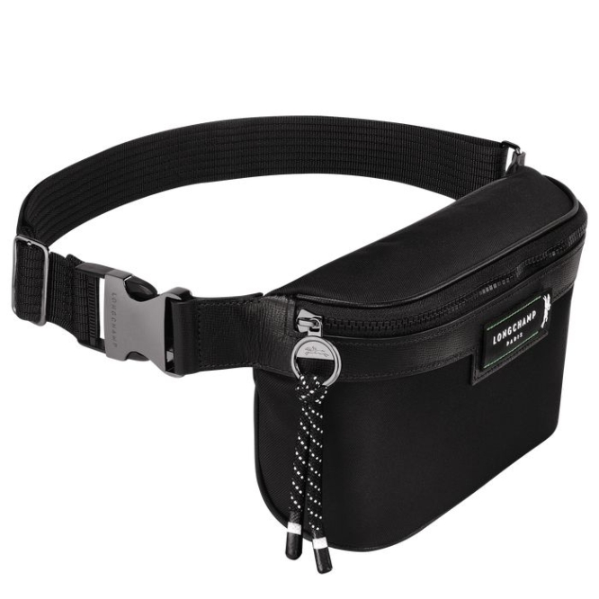 Black Longchamp Le Pliage Energy Men's Belt Bags | US-9246ZPV