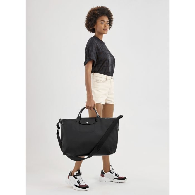 Black Longchamp Le Pliage Energy Women's Travel Bags | US-0791LET