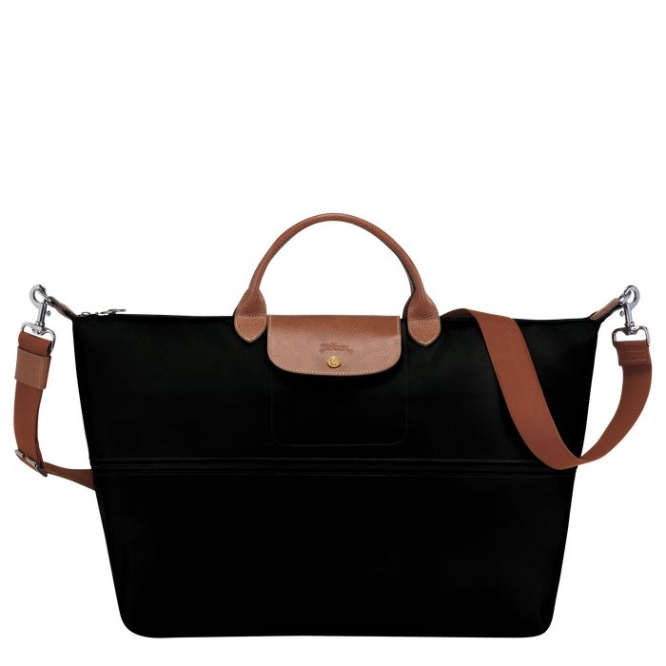 Black Longchamp Le Pliage Men's Travel Bags | US-1062ORC