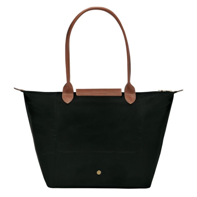 Black Longchamp Le Pliage Original L Women's Shoulder Bags | US-1076RDQ