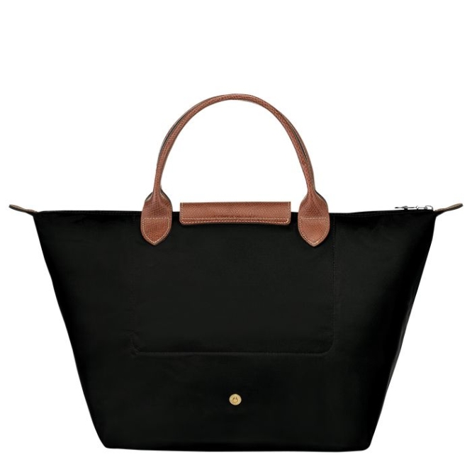 Black Longchamp Le Pliage Original M Women's Top-handle Bags | US-7835BGI