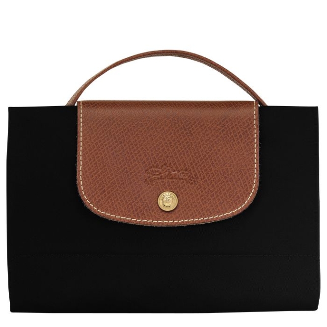 Black Longchamp Le Pliage Original S Women's Document Holders | US-2618MJU