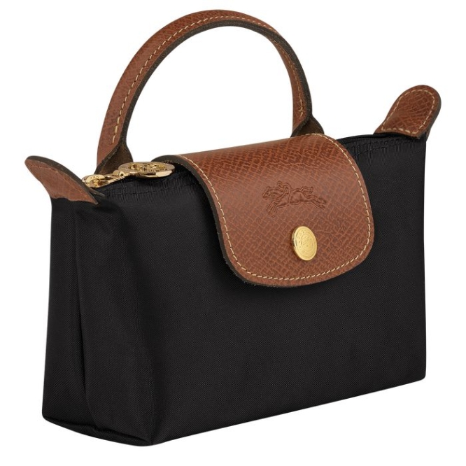 Black Longchamp Le Pliage Original Women's Pouches & Cases | US-7329ZHT