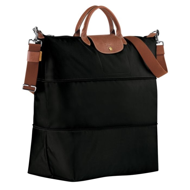 Black Longchamp Le Pliage Women's Travel Bags | US-4607QJY