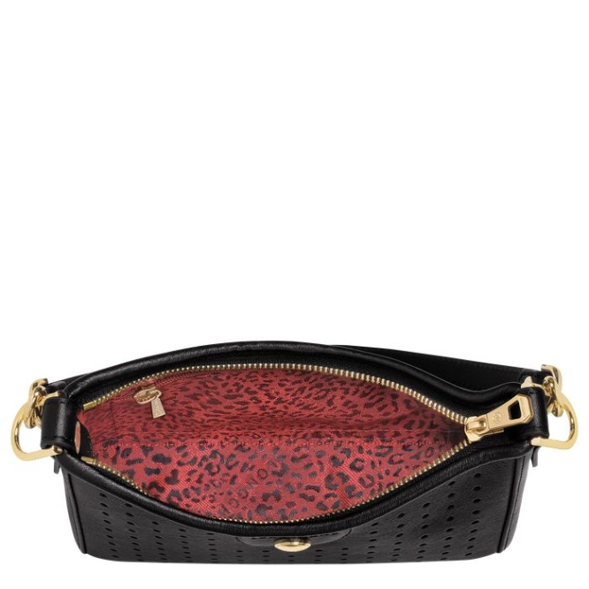 Black Longchamp Mademoiselle Women's Pouches & Cases | US-7549DWR