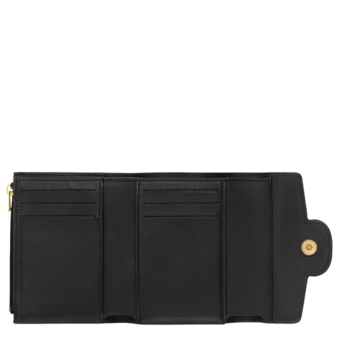 Black Longchamp Mademoiselle Women's Wallets | US-1297EUX