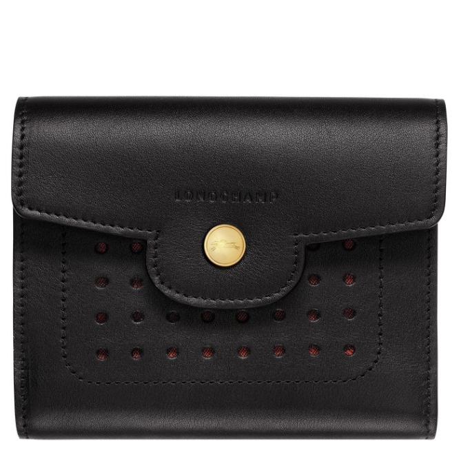 Black Longchamp Mademoiselle Women\'s Wallets | US-1297EUX