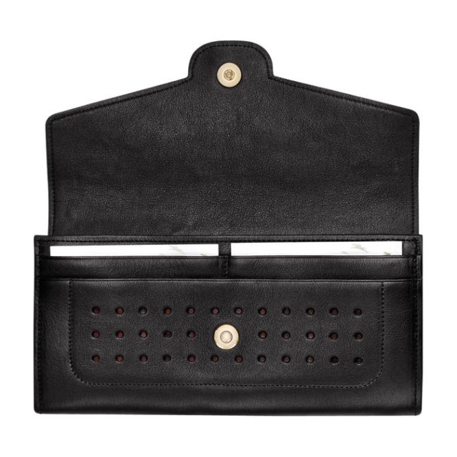 Black Longchamp Mademoiselle Women's Wallets | US-5283ZCT