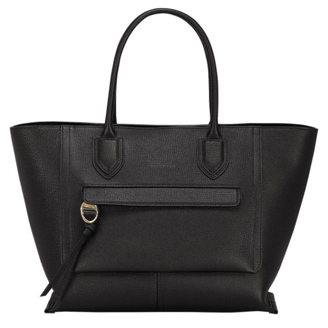 Black Longchamp Mailbox L Women\'s Top-handle Bags | US-1736ZYN